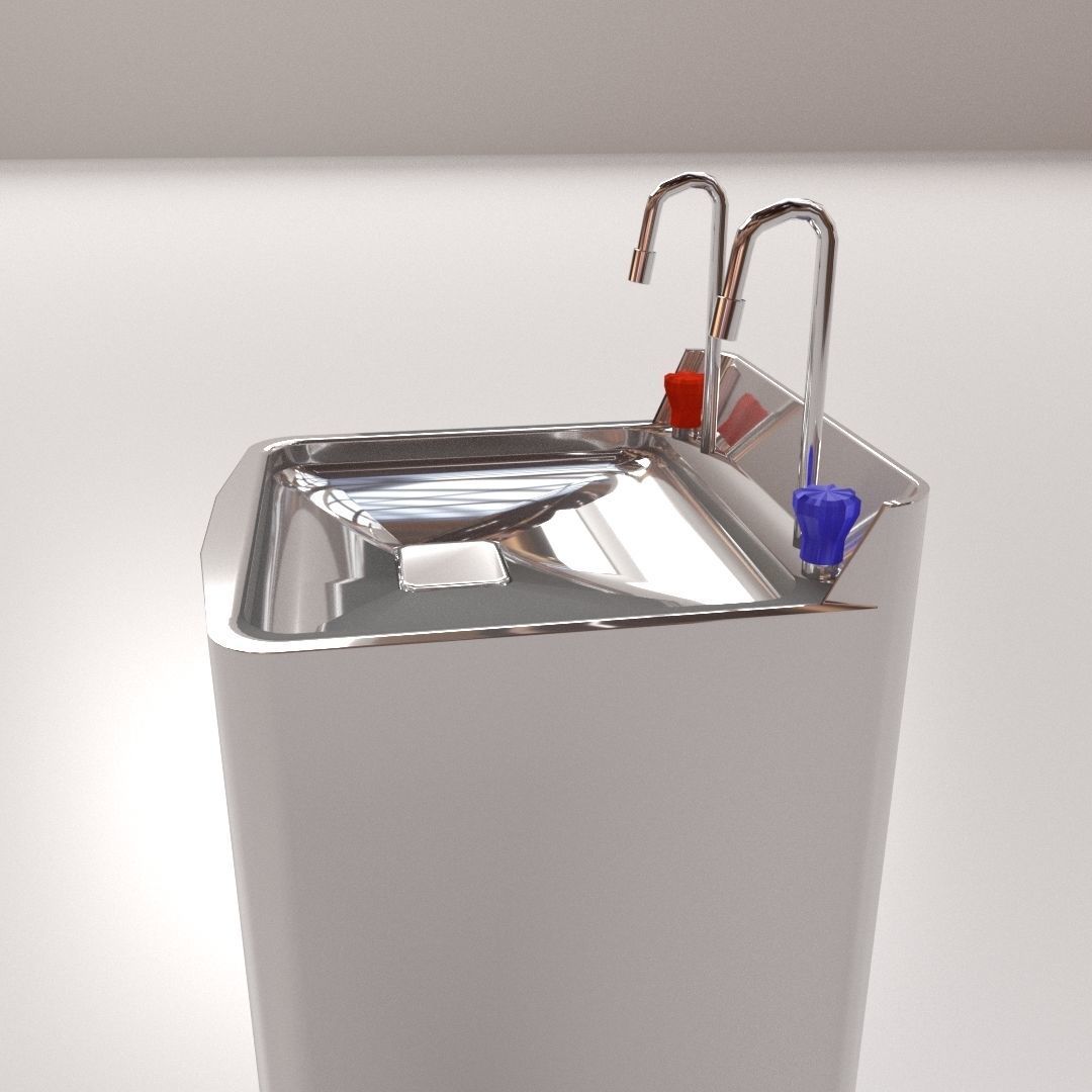 Drinking Fountain 3D model_2