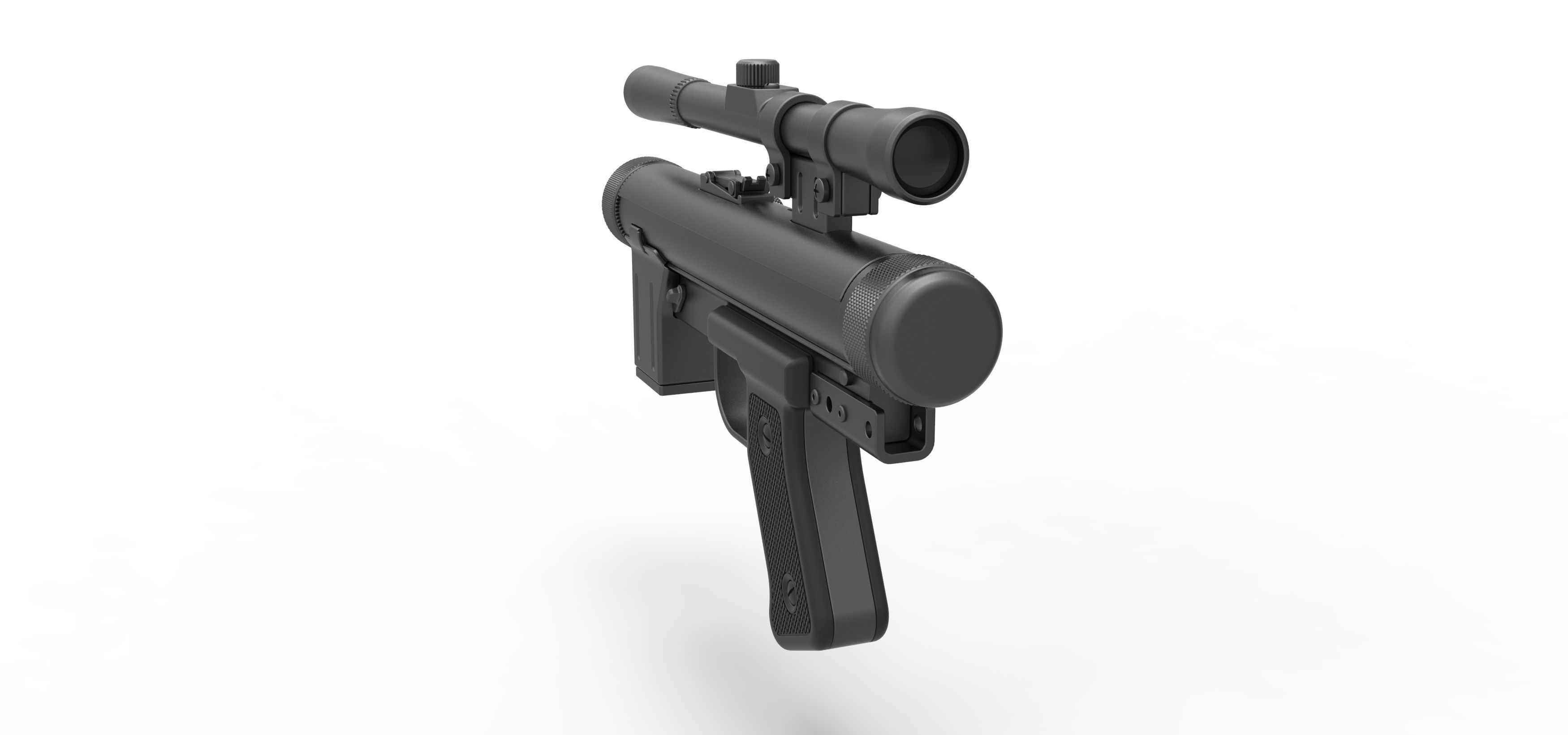 Death trooper Light Repeating Blaster pistol SE-14R 3D model_16