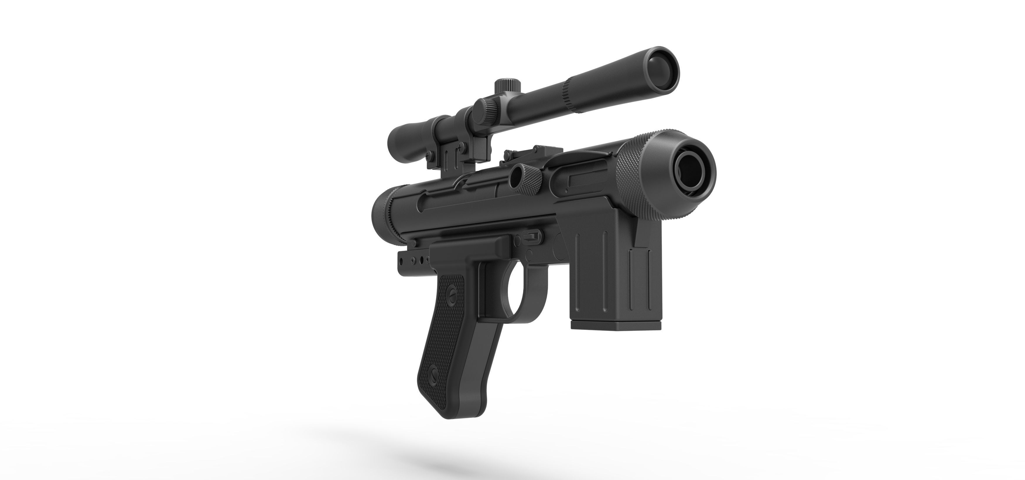 Death trooper Light Repeating Blaster pistol SE-14R 3D model_4