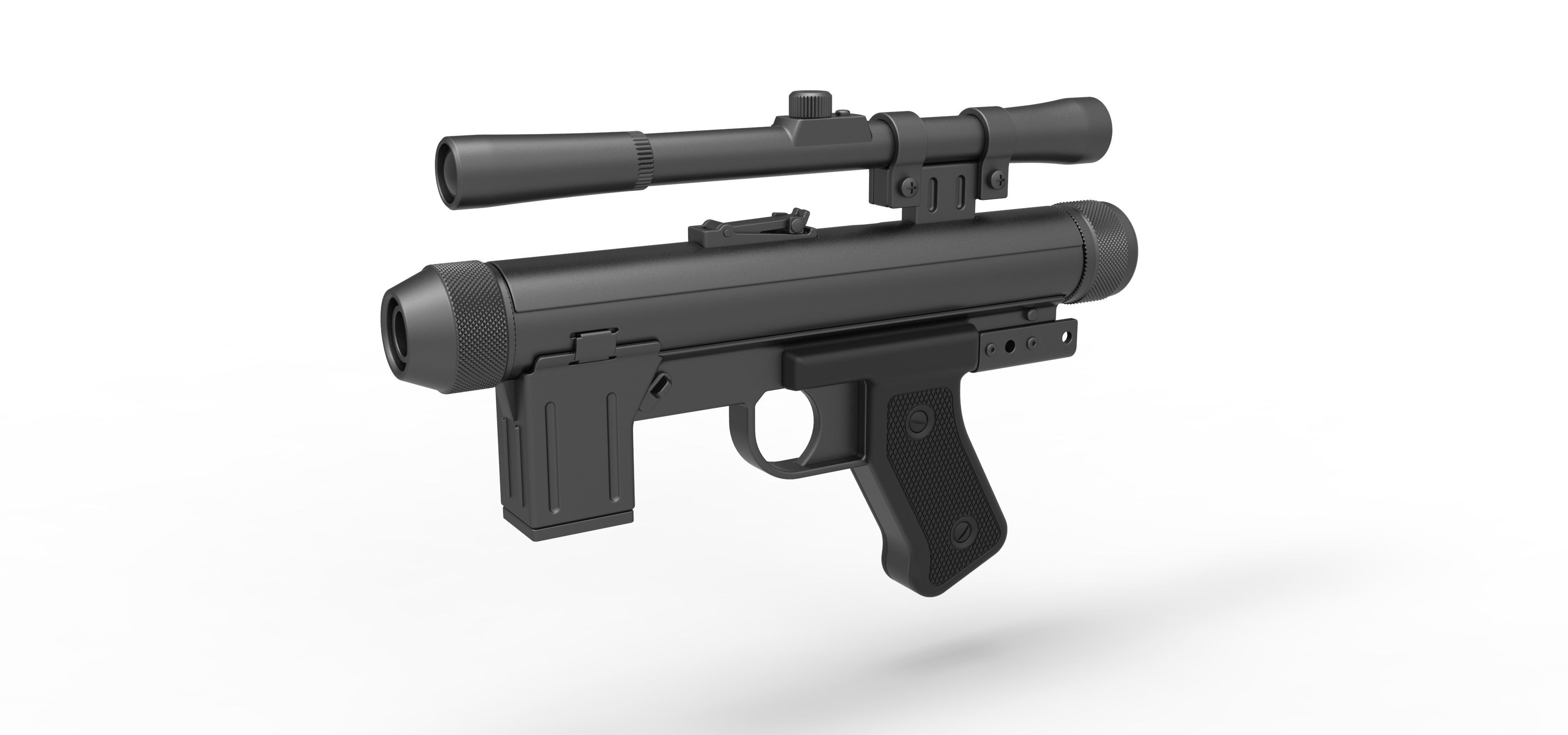 Death trooper Light Repeating Blaster pistol SE-14R 3D model_13