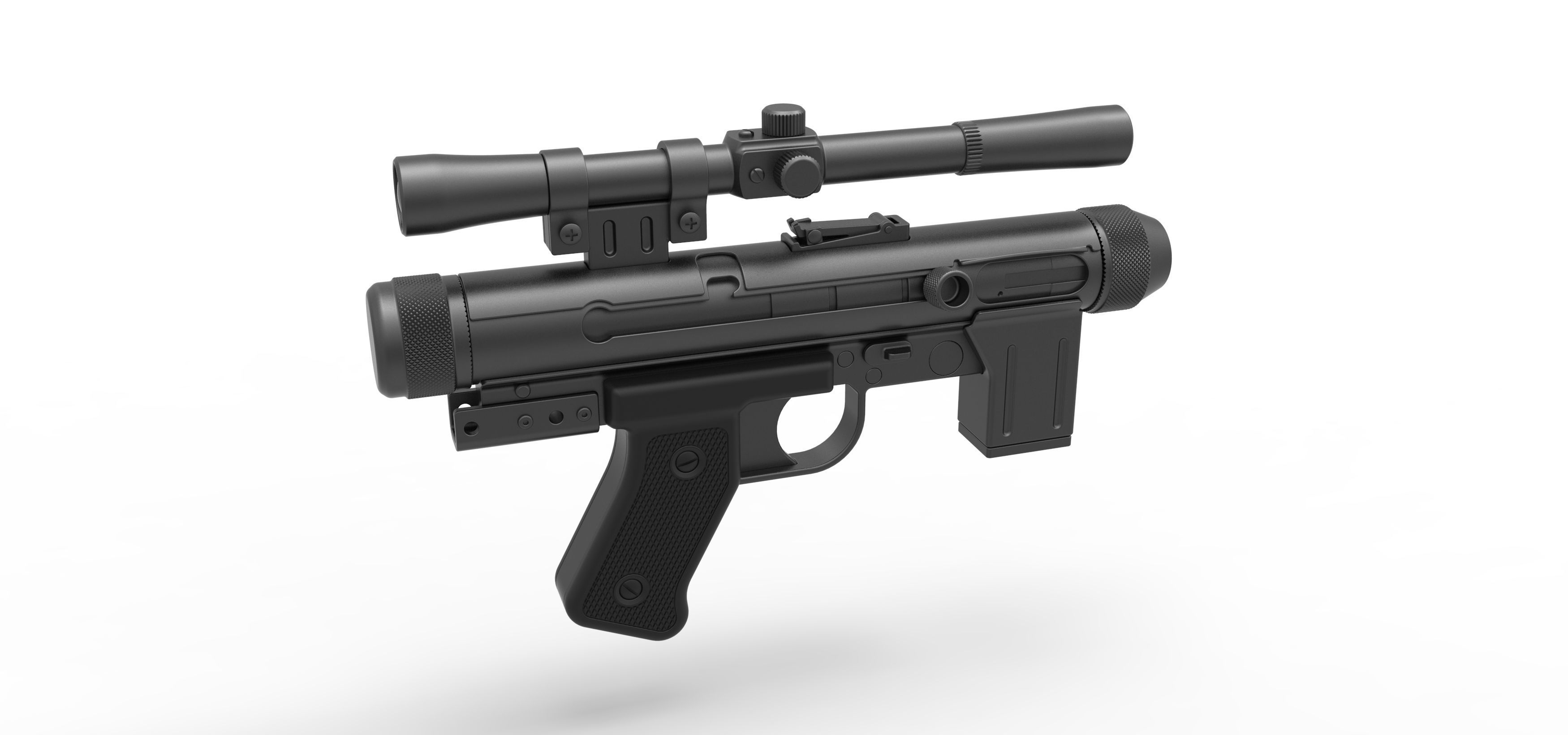 Death trooper Light Repeating Blaster pistol SE-14R 3D model_9