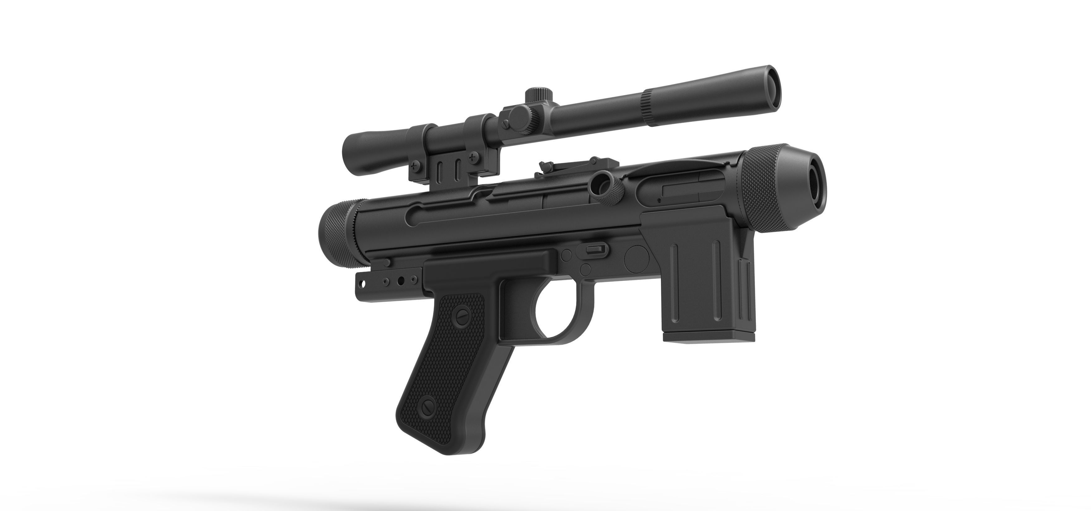 Death trooper Light Repeating Blaster pistol SE-14R 3D model_2