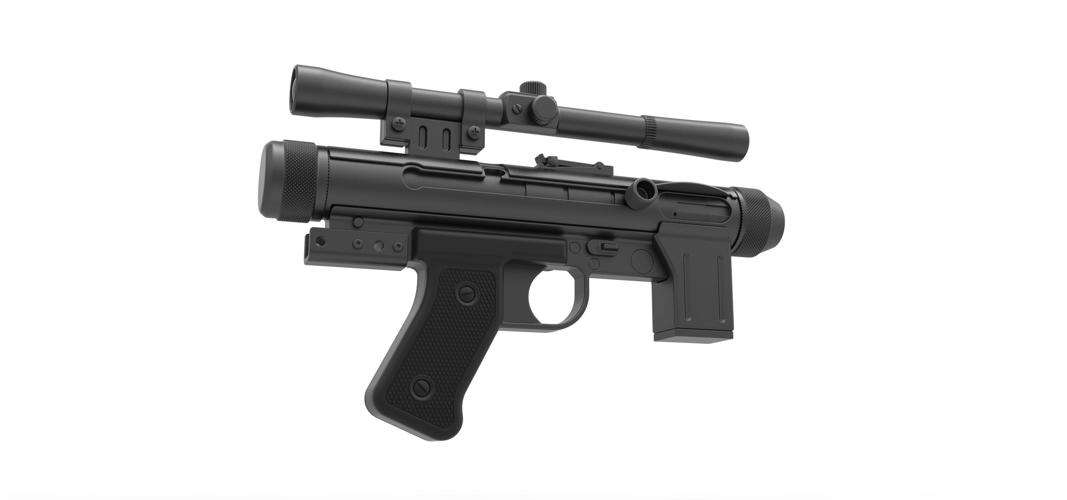 Death trooper Light Repeating Blaster pistol SE-14R 3D model_10