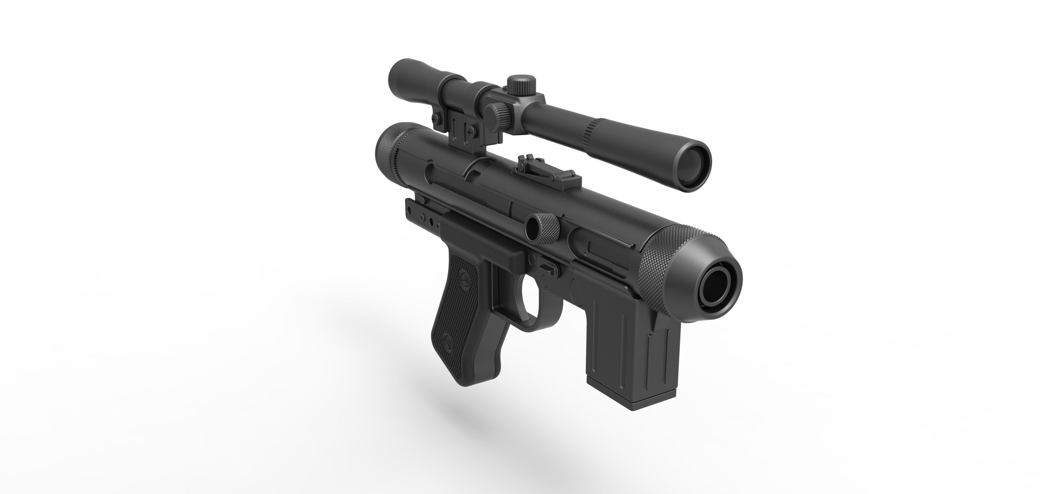 Death trooper Light Repeating Blaster pistol SE-14R 3D model_3