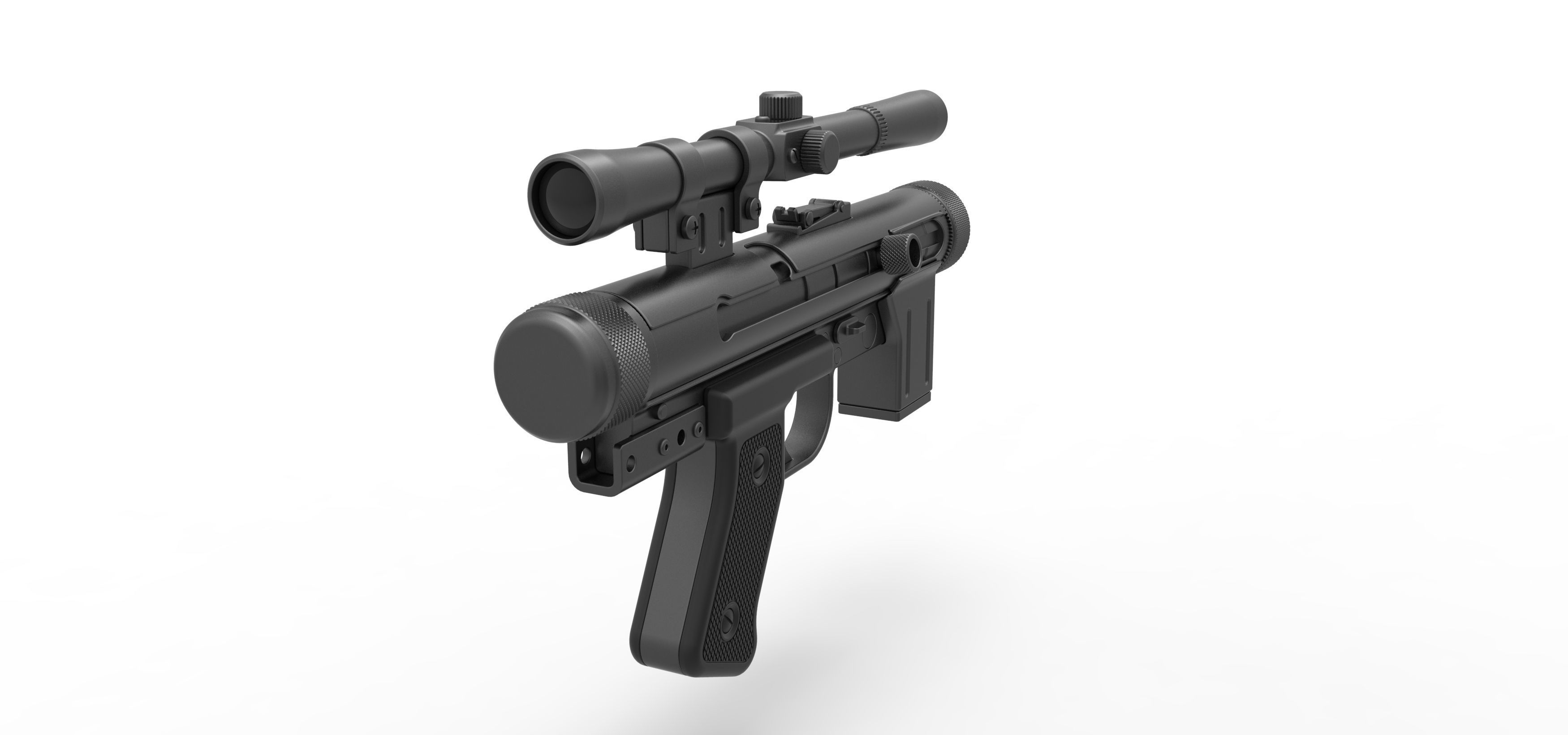 Death trooper Light Repeating Blaster pistol SE-14R 3D model_11