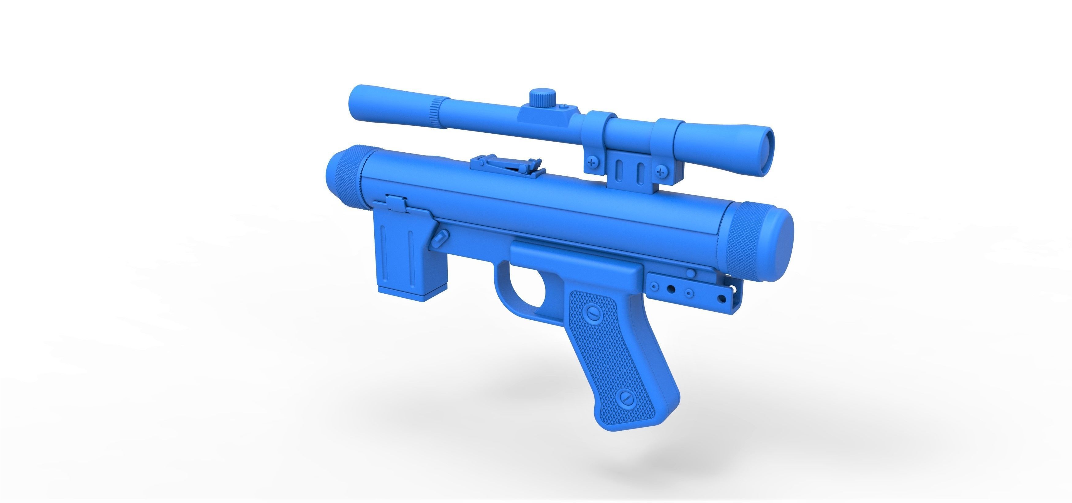 Death trooper Light Repeating Blaster pistol SE-14R 3D model_23