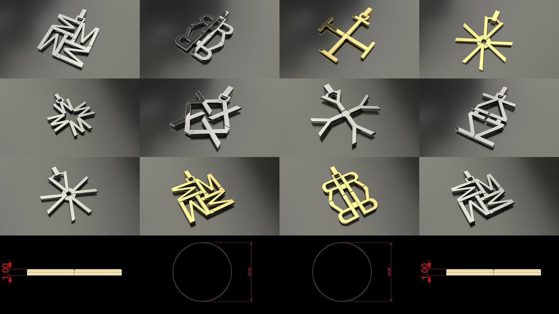 Passionfruit letter necklace collection _1