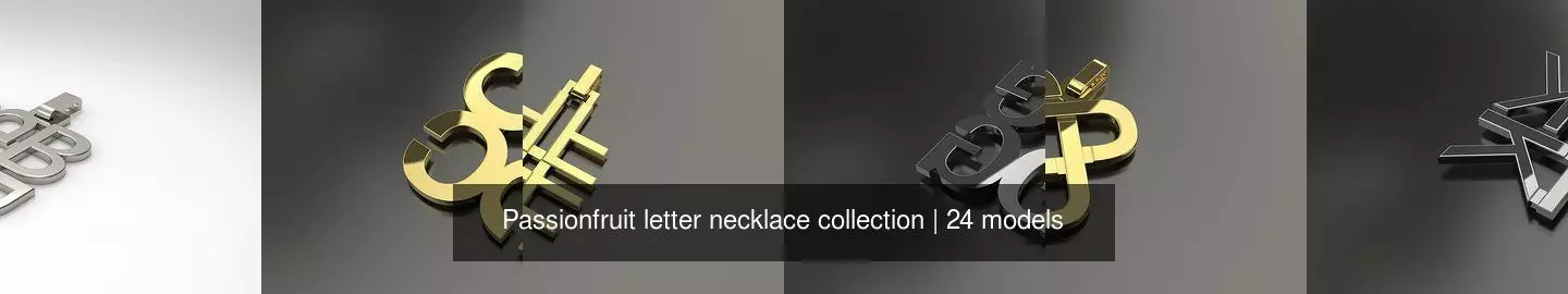 Passionfruit letter necklace collection _0