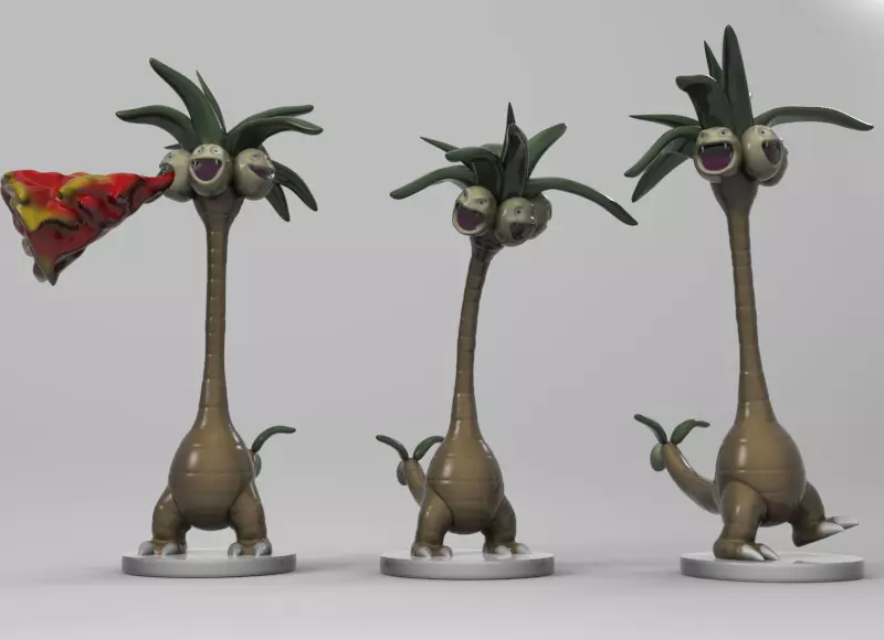 Exeggutor alola 3D print model_0
