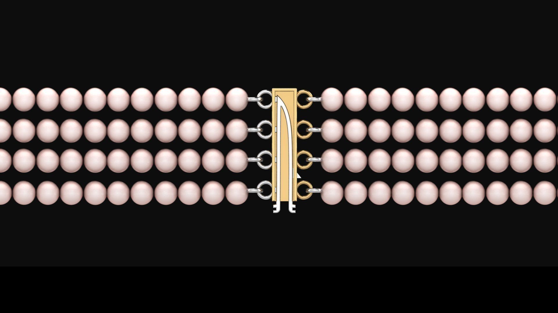 Necklace Clasp Lock    3D print model_2