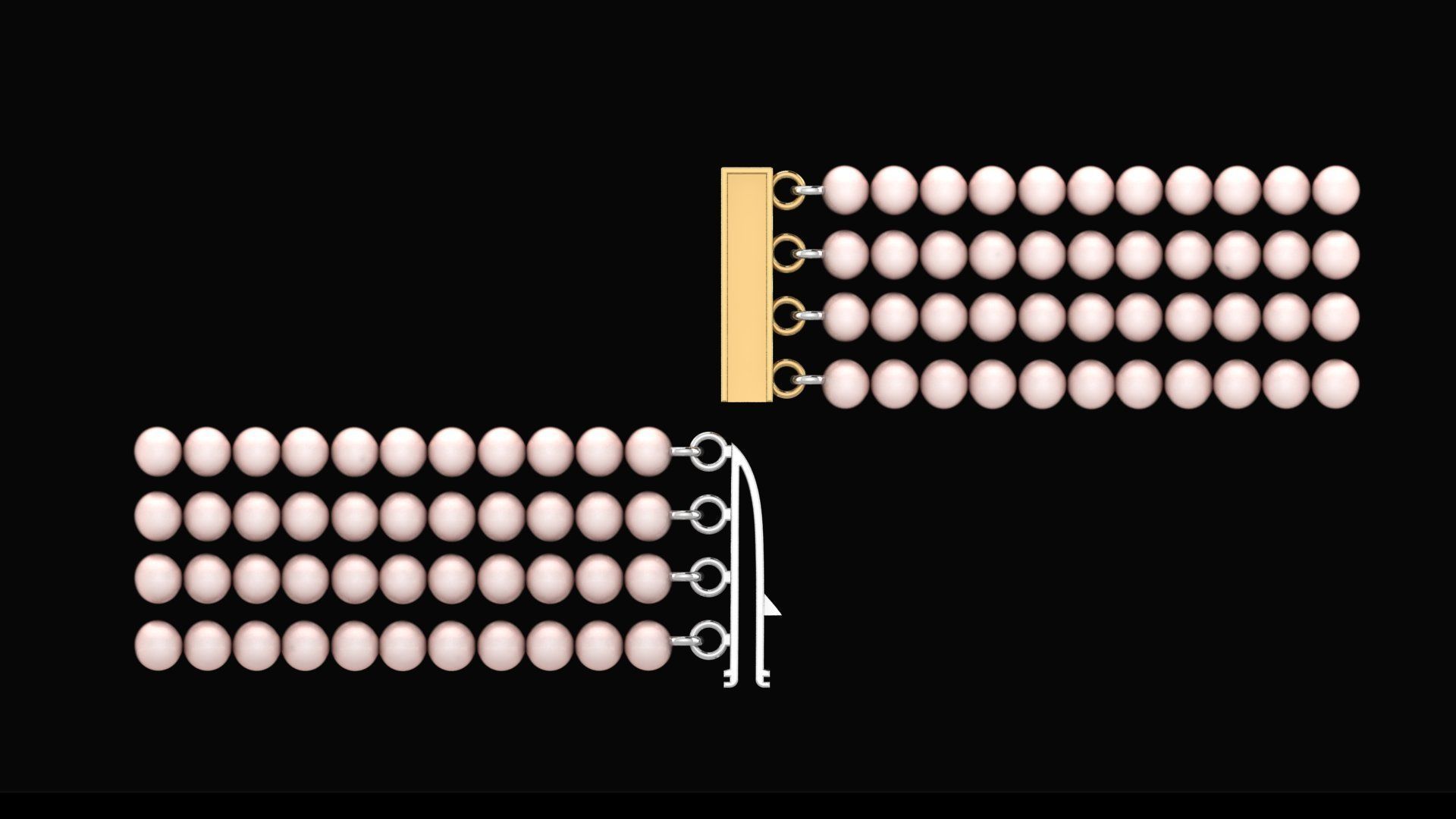 Necklace Clasp Lock    3D print model_1