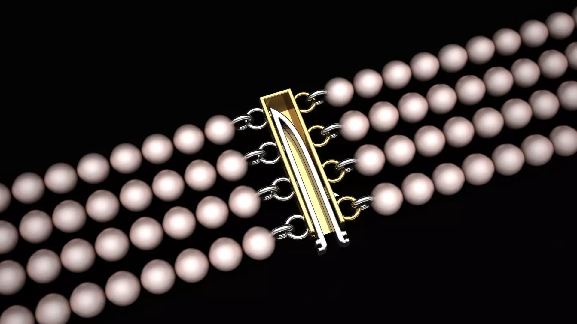 Necklace Clasp Lock    3D print model_0