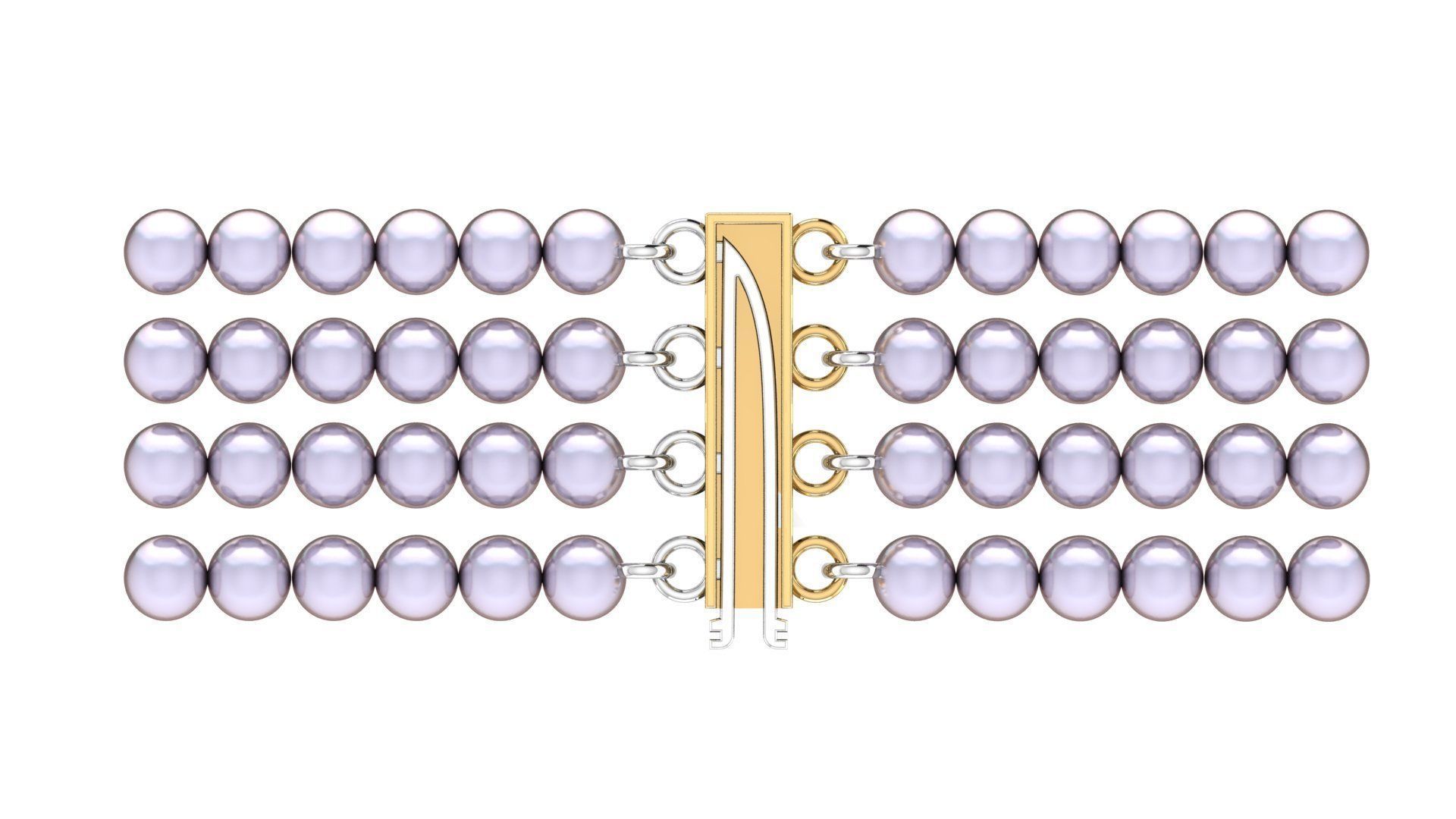 Necklace Clasp Lock    3D print model_15