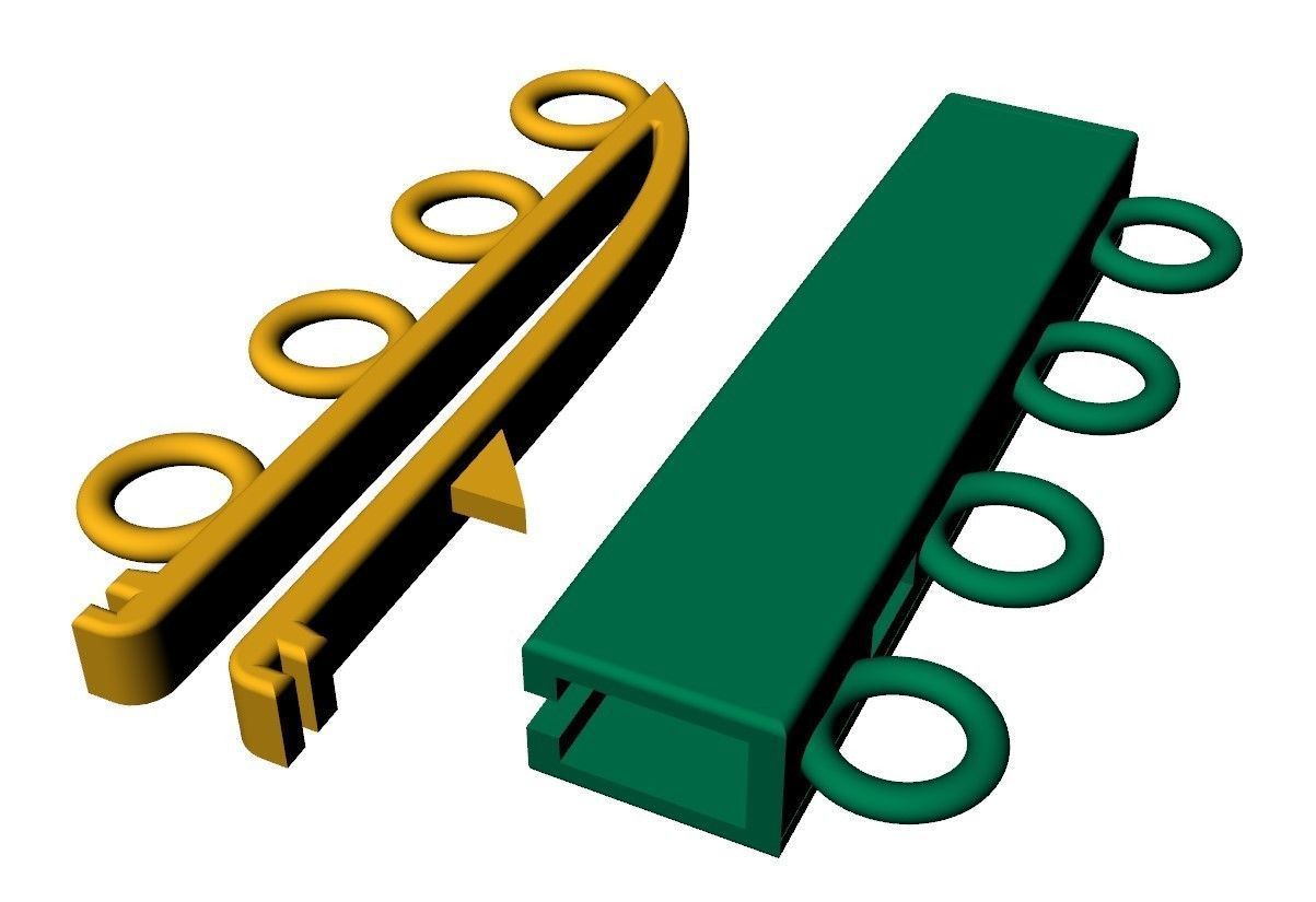 Necklace Clasp Lock    3D print model_12