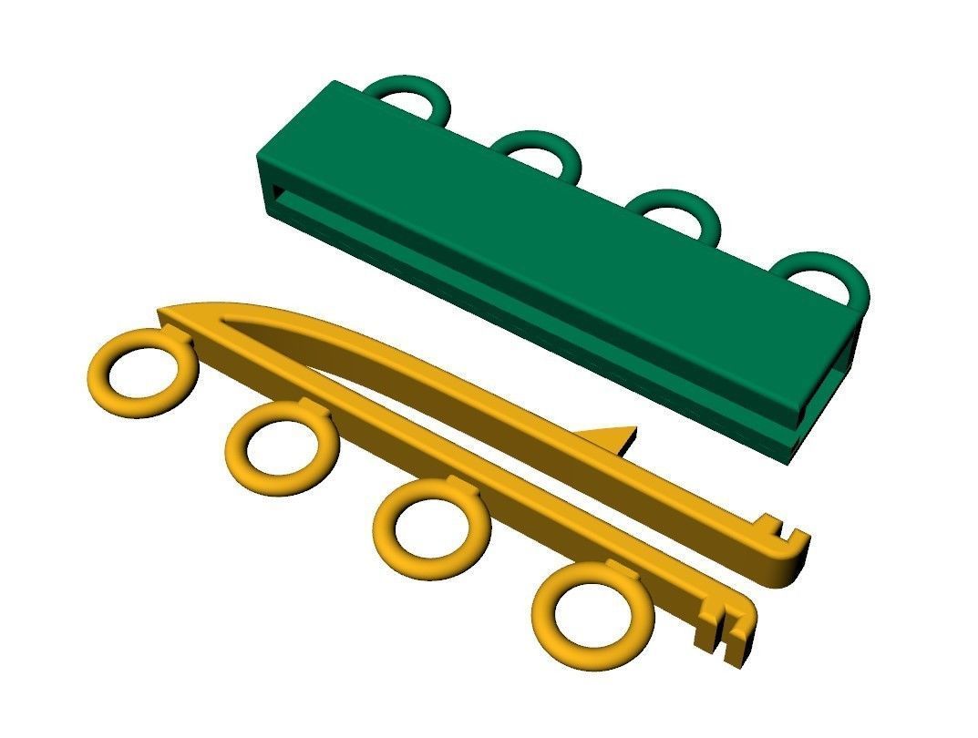Necklace Clasp Lock    3D print model_8