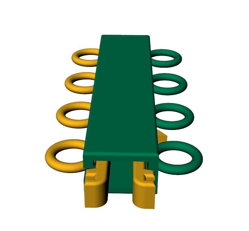 Necklace Clasp Lock    3D print model_11