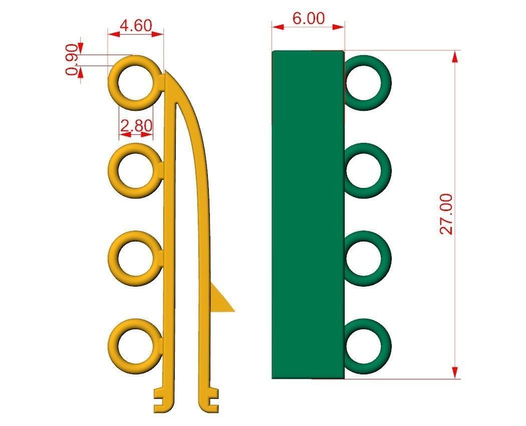 Necklace Clasp Lock    3D print model_7