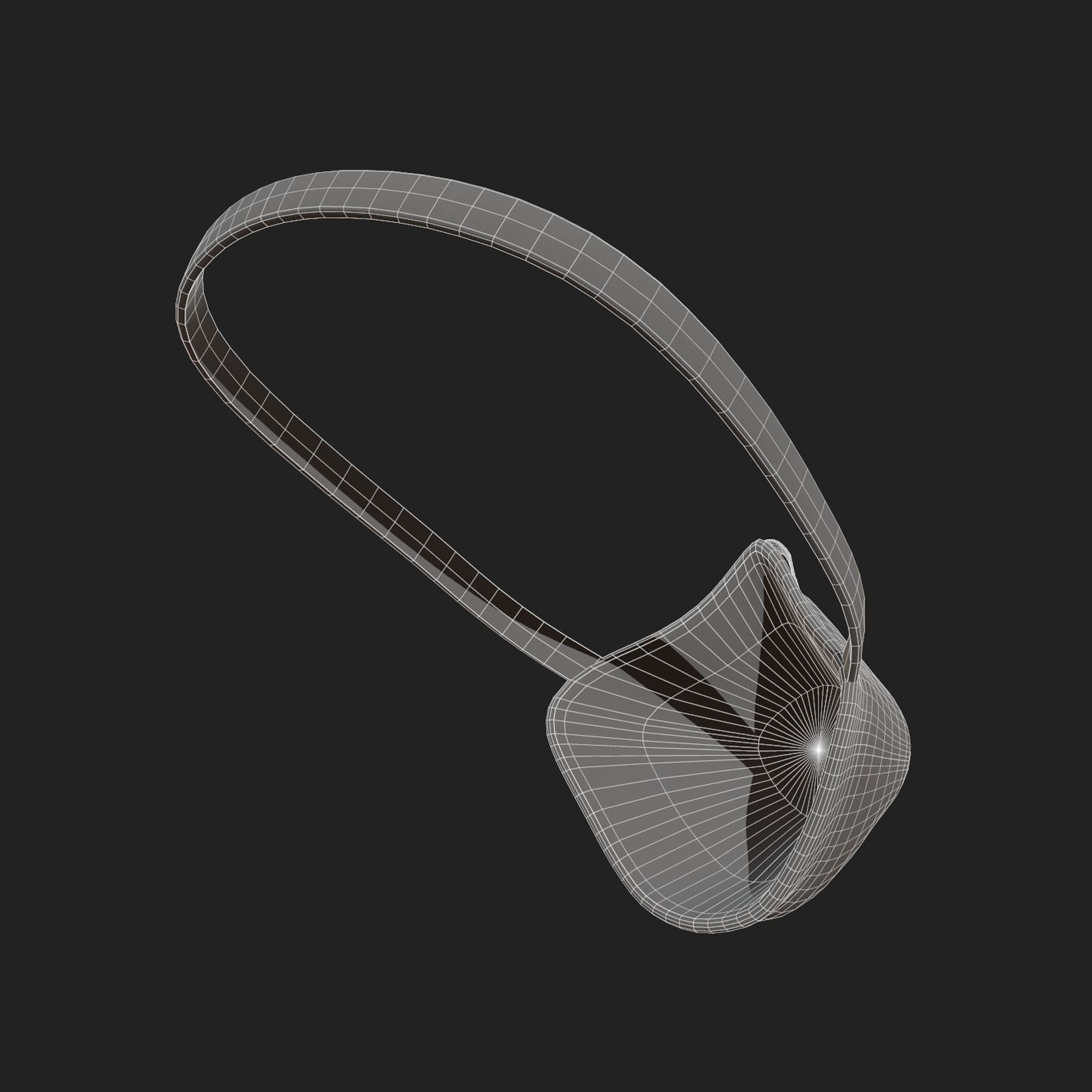 Gas mask helmet 3d safety isolated fantasy futuristic  Low-poly 3D model_10