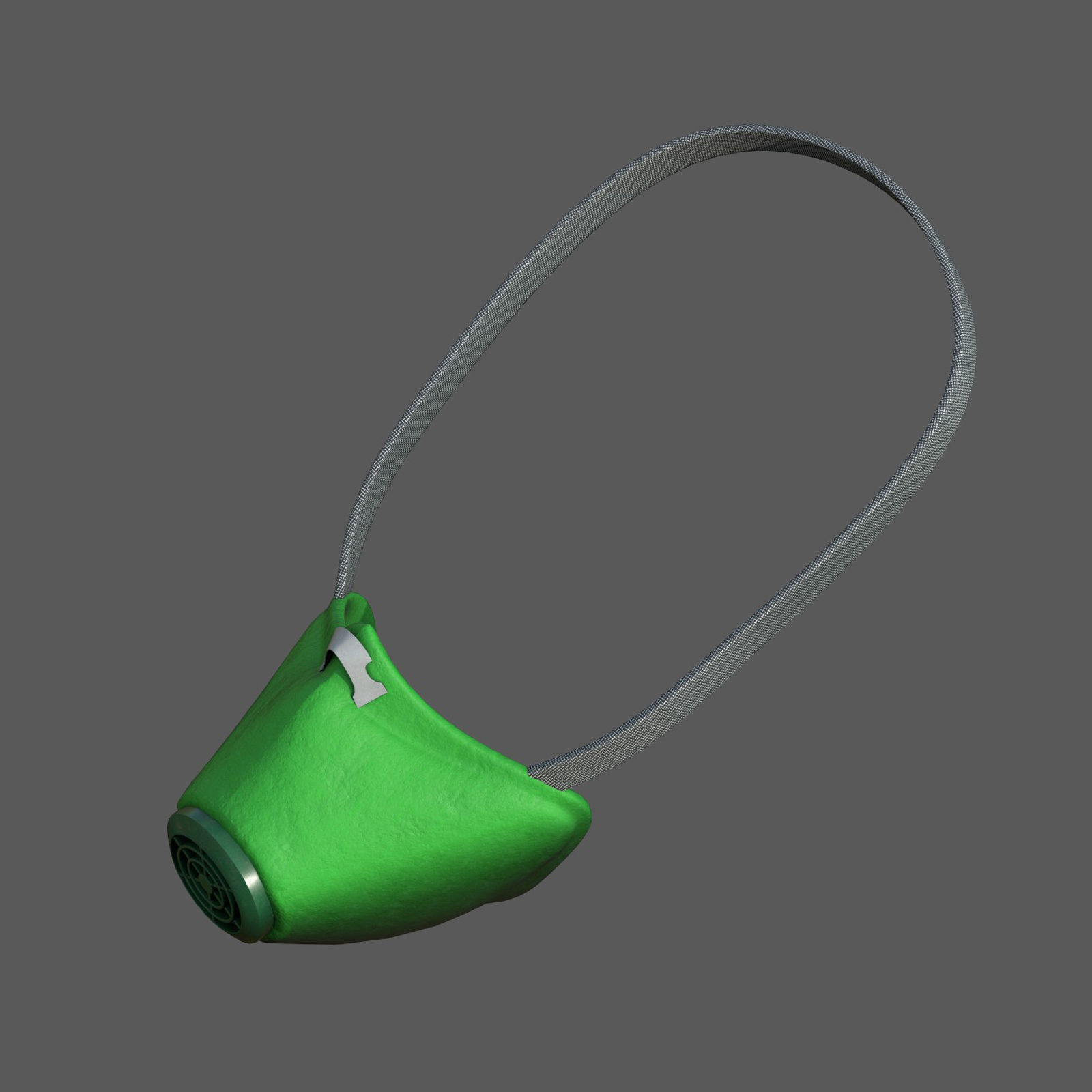 Gas mask helmet 3d safety isolated fantasy futuristic  Low-poly 3D model_7