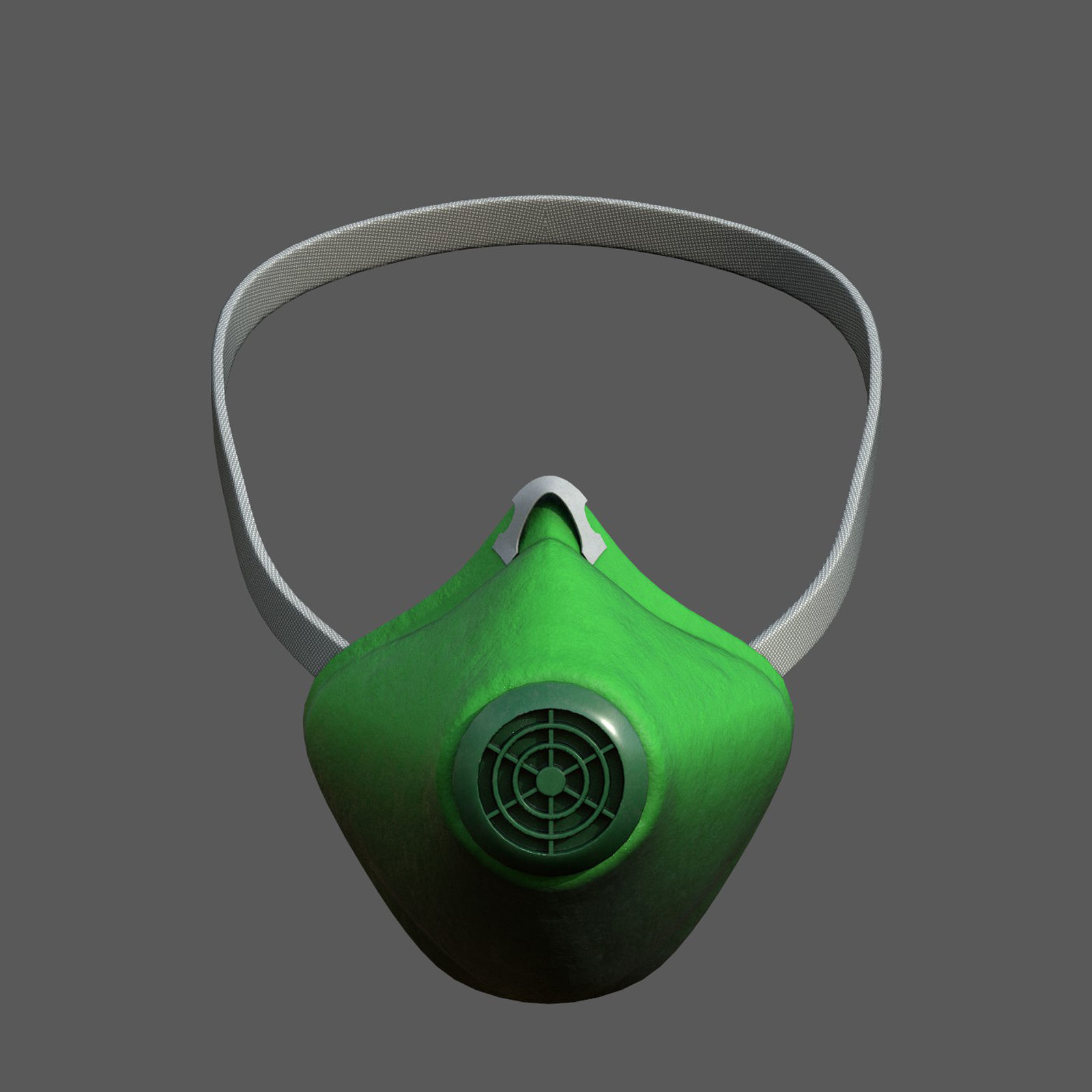 Gas mask helmet 3d safety isolated fantasy futuristic  Low-poly 3D model_1