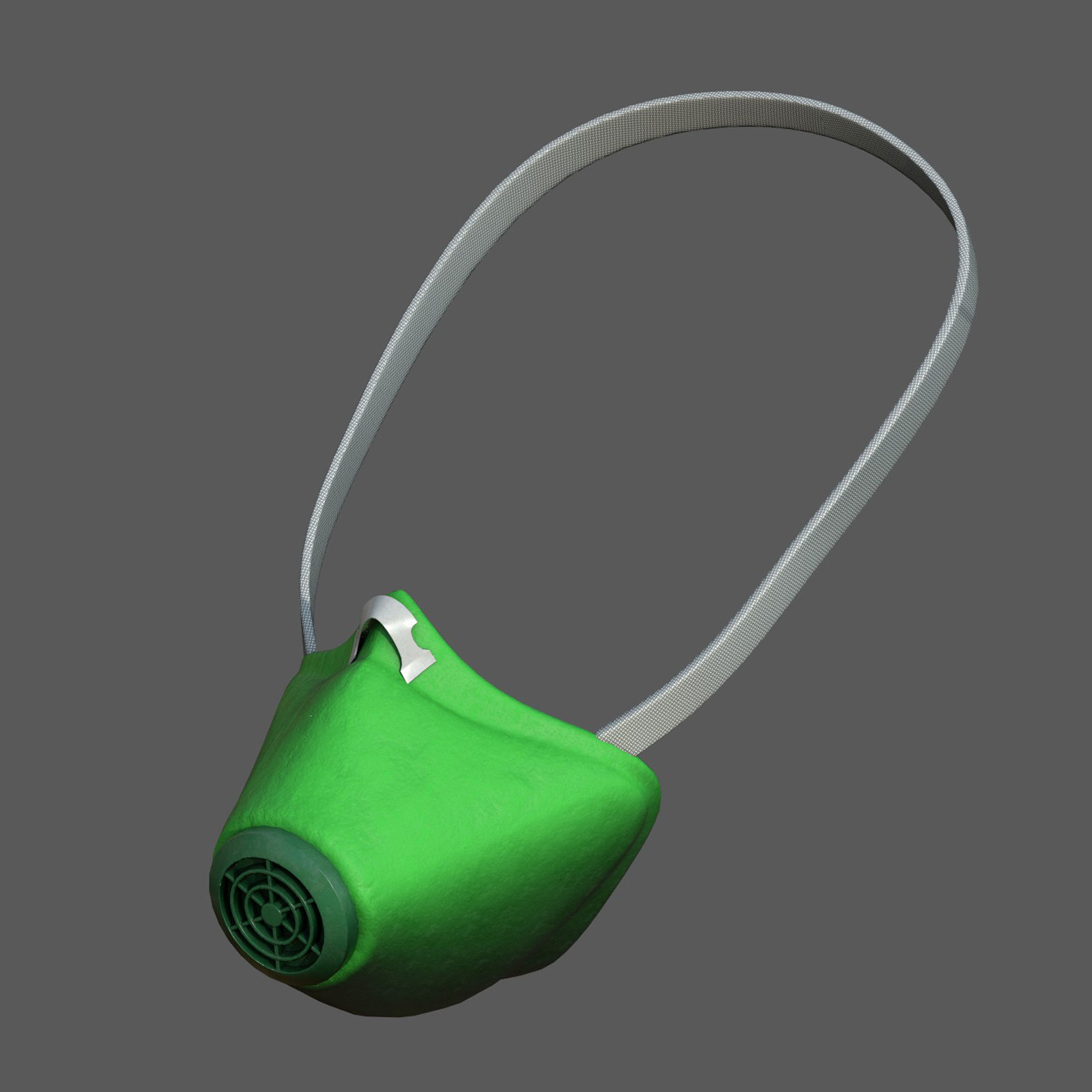 Gas mask helmet 3d safety isolated fantasy futuristic  Low-poly 3D model_3