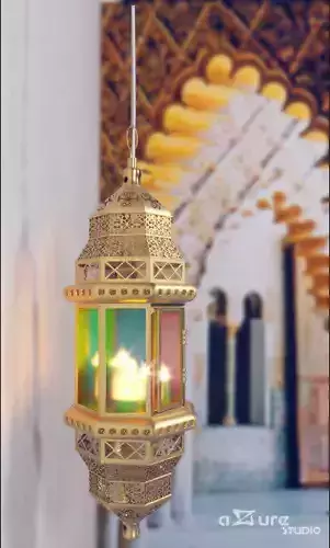 azure ceiling antique light 01