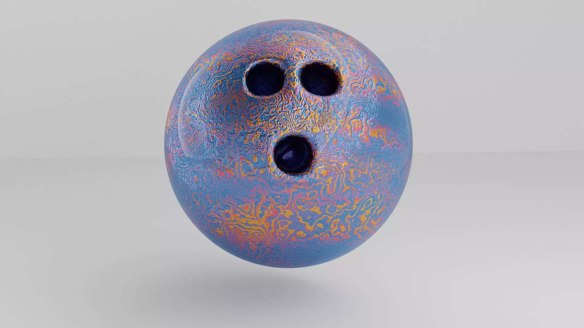 Bowling Ball Artistic 3D model_0