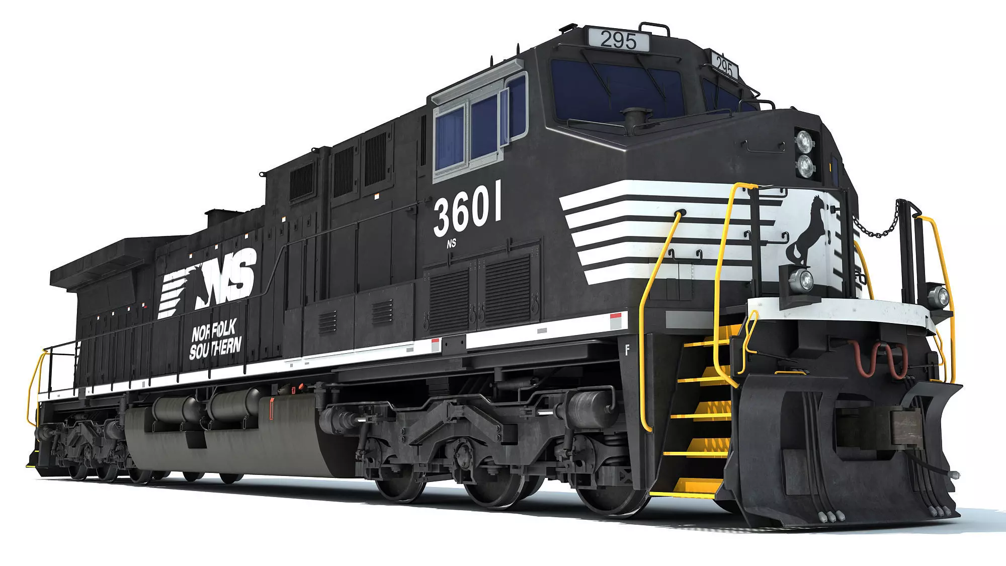 Norfolk Southern Locomotive Train 3D model
