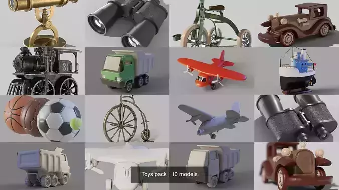 Toys pack 3D Model Collection