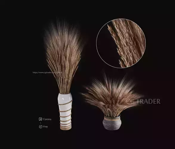 Decorative bouquet of wheat