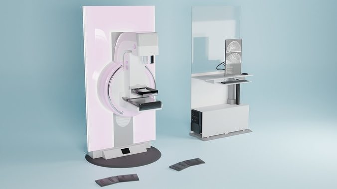Mammography Mammomat Inspiration Medical Imaging Equipment  Low-poly 3D model