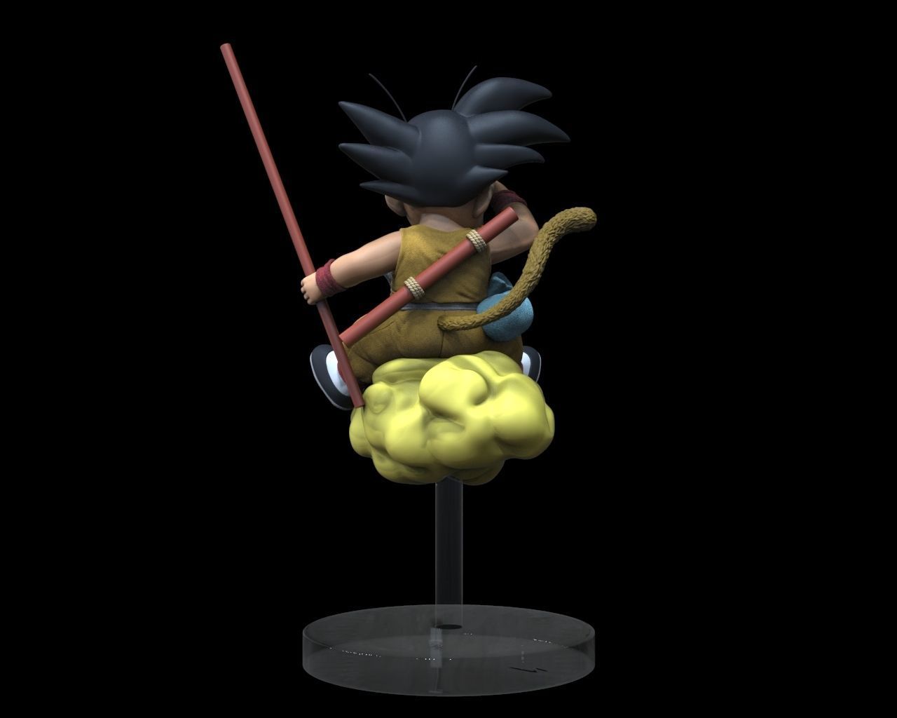 Goku child  3D print model_2