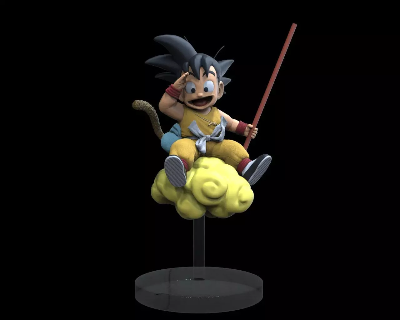 Goku child  3D print model_0