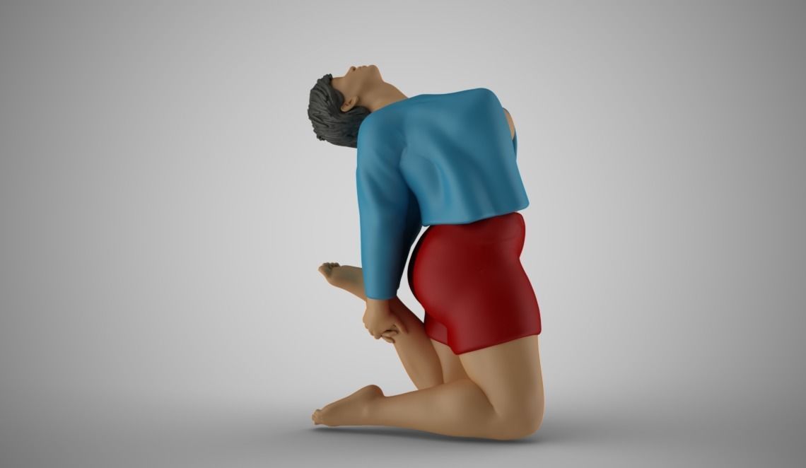 Woman Spring Mood 5 3D print model_7