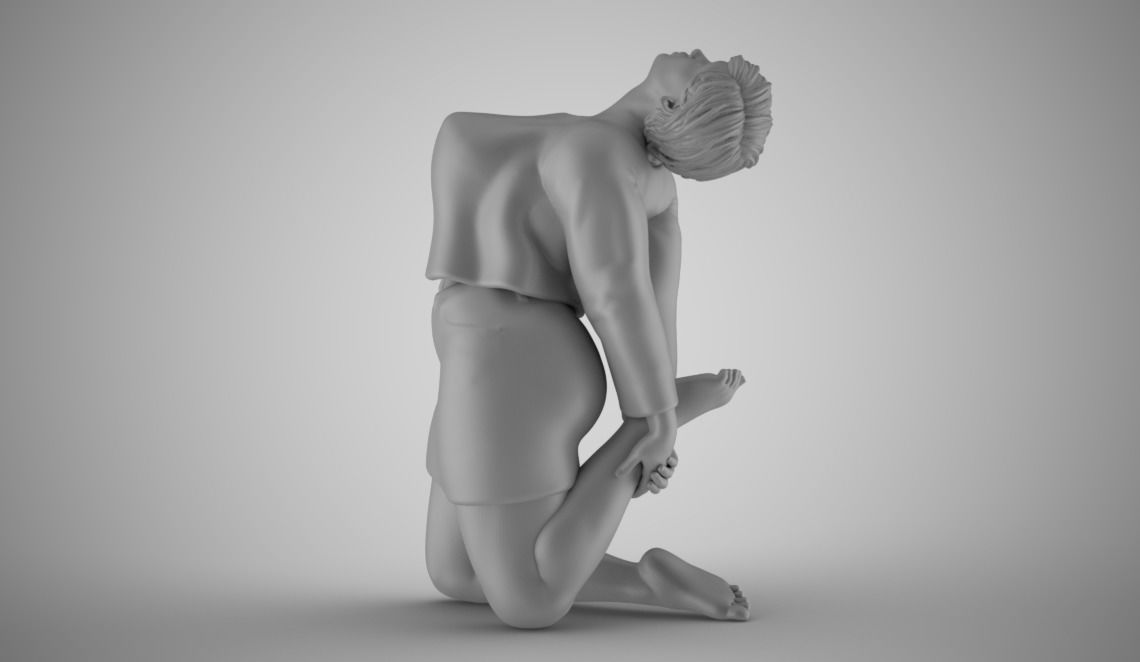 Woman Spring Mood 5 3D print model_1