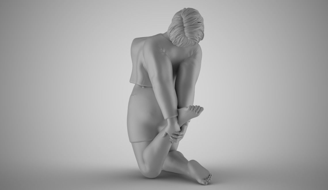 Woman Spring Mood 5 3D print model_2