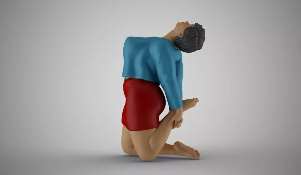 Woman Spring Mood 5 3D print model_0