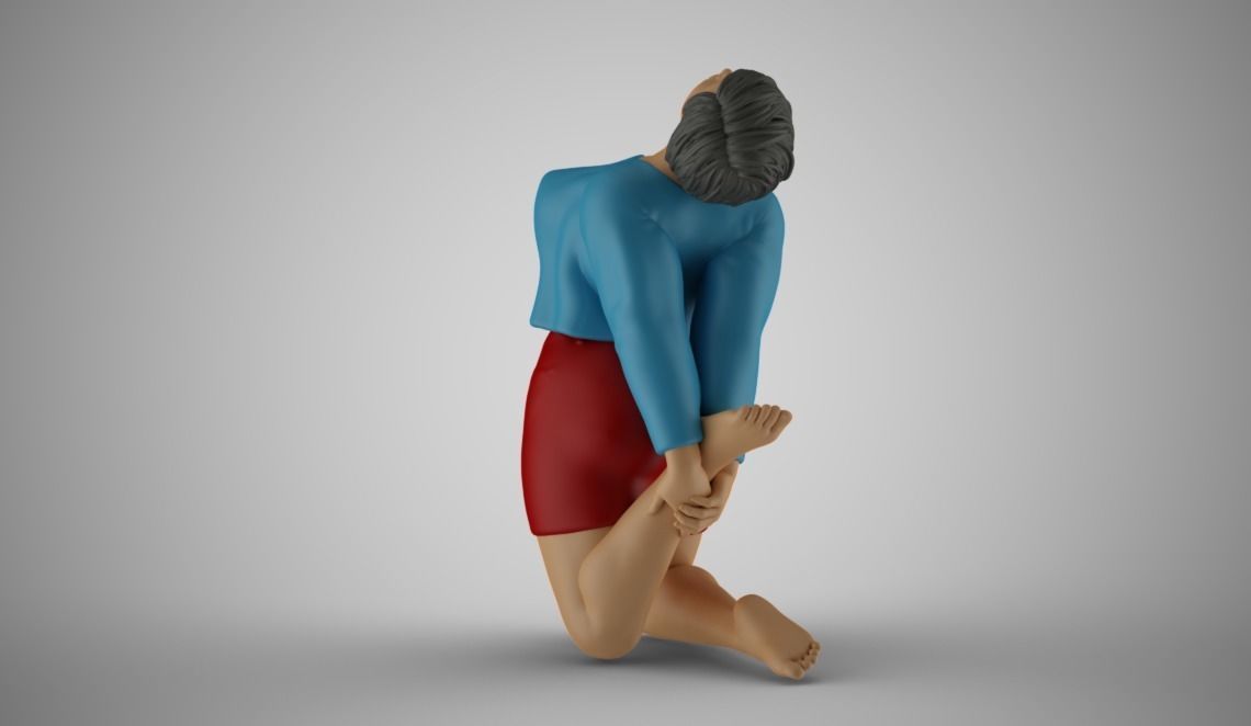 Woman Spring Mood 5 3D print model_10
