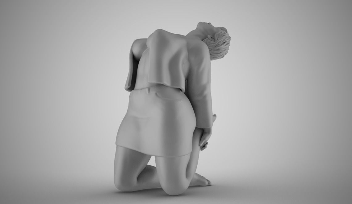 Woman Spring Mood 5 3D print model_3