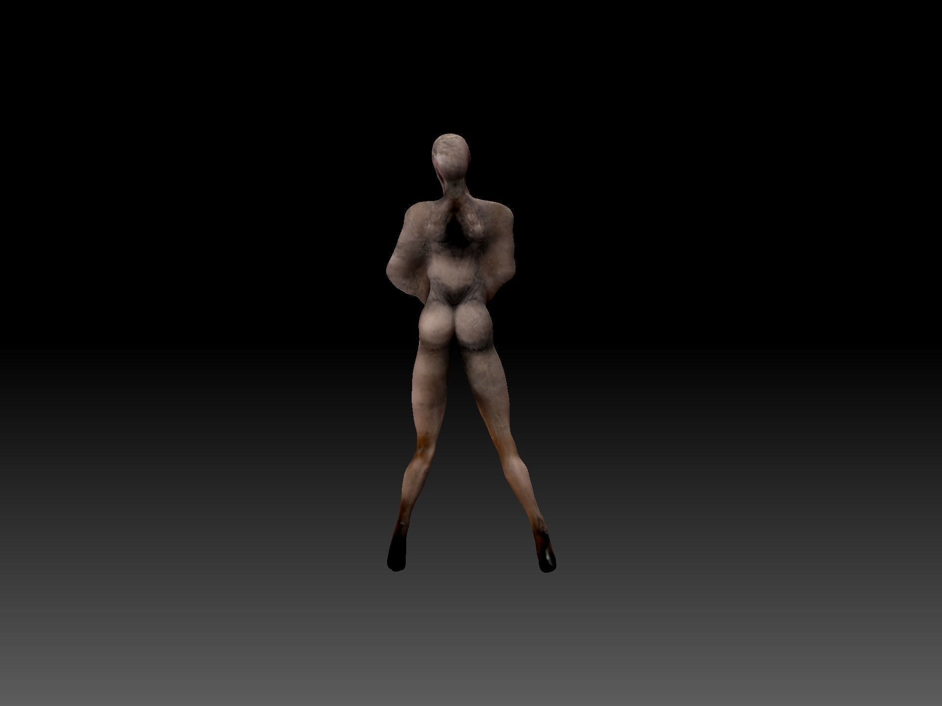 Lying Figure Silent Hill 2 Remake Low-poly 3D model_5