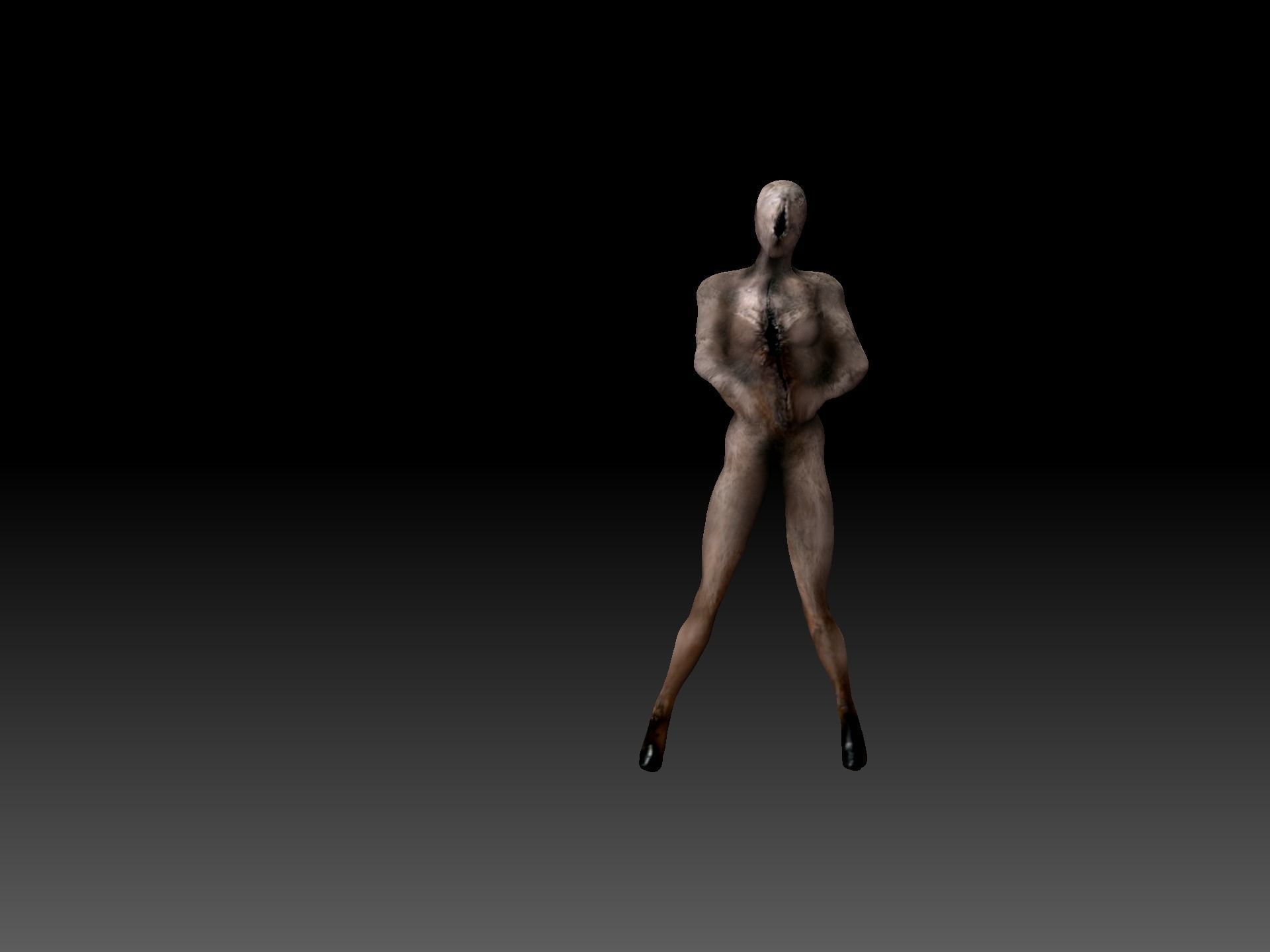Lying Figure Silent Hill 2 Remake Low-poly 3D model_3