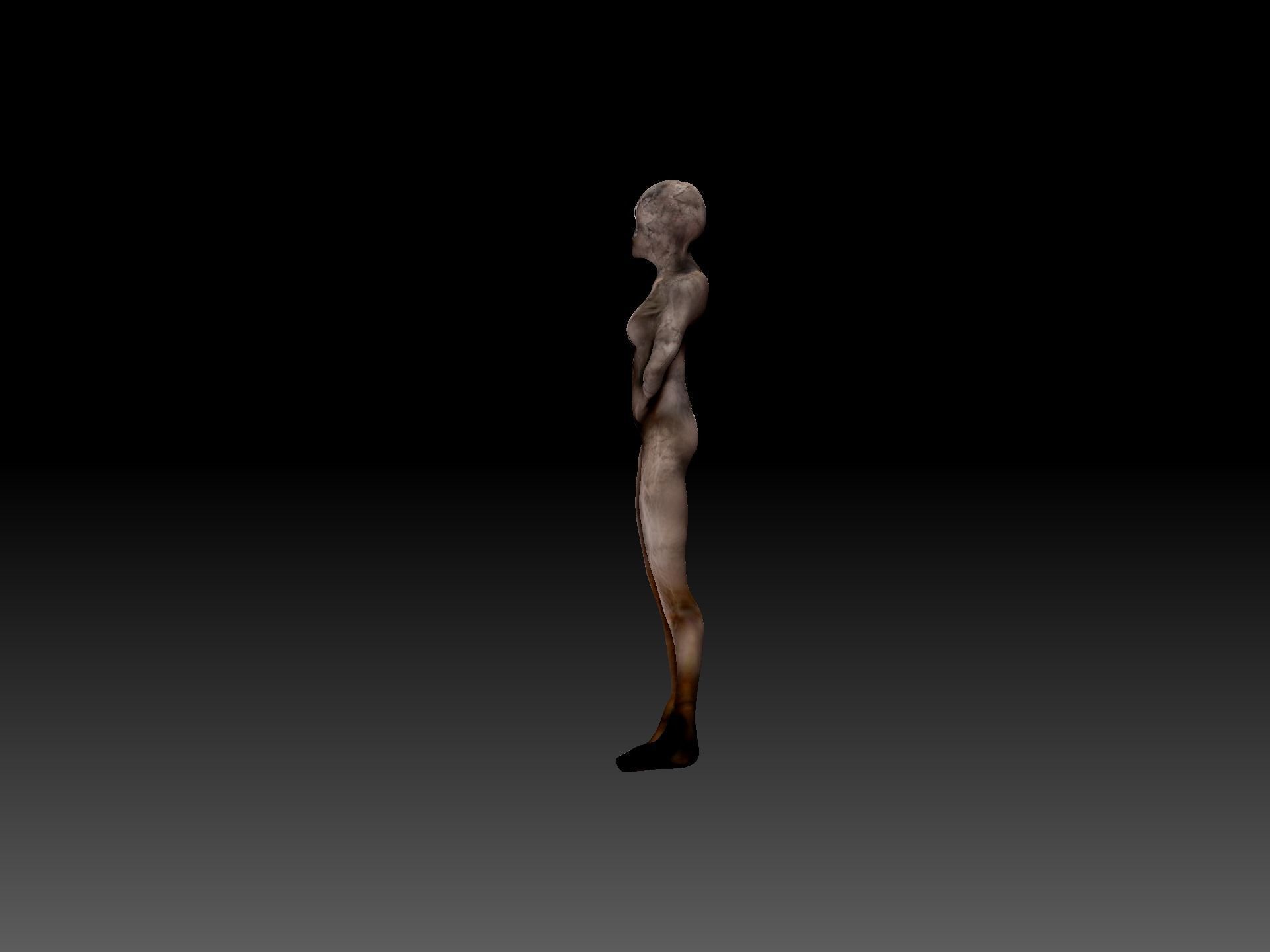 Lying Figure Silent Hill 2 Remake Low-poly 3D model_4