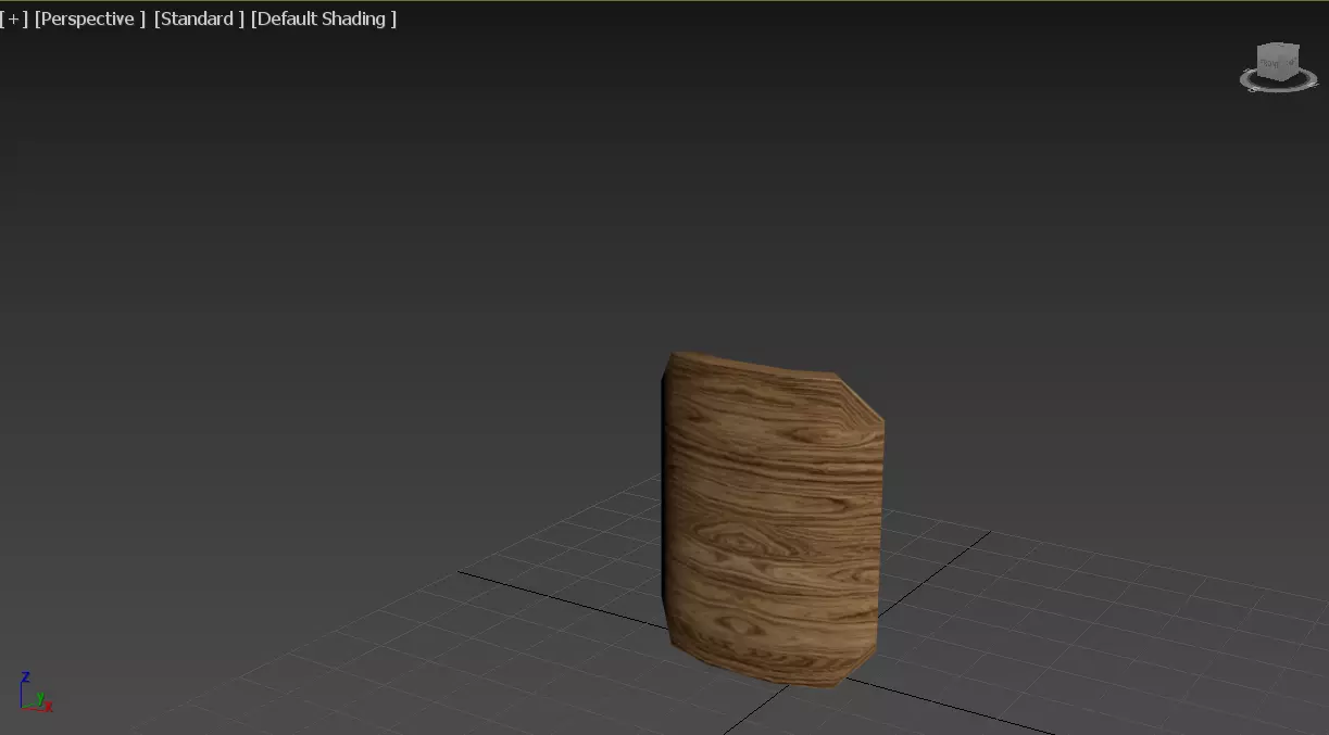 Escudo de madeira Free 3D model_0