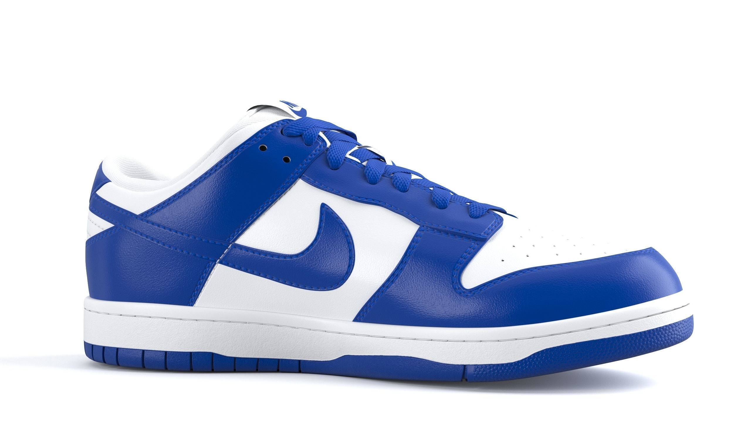 Nike Dunk Low varsity royal PBR Low-poly 3D model_8