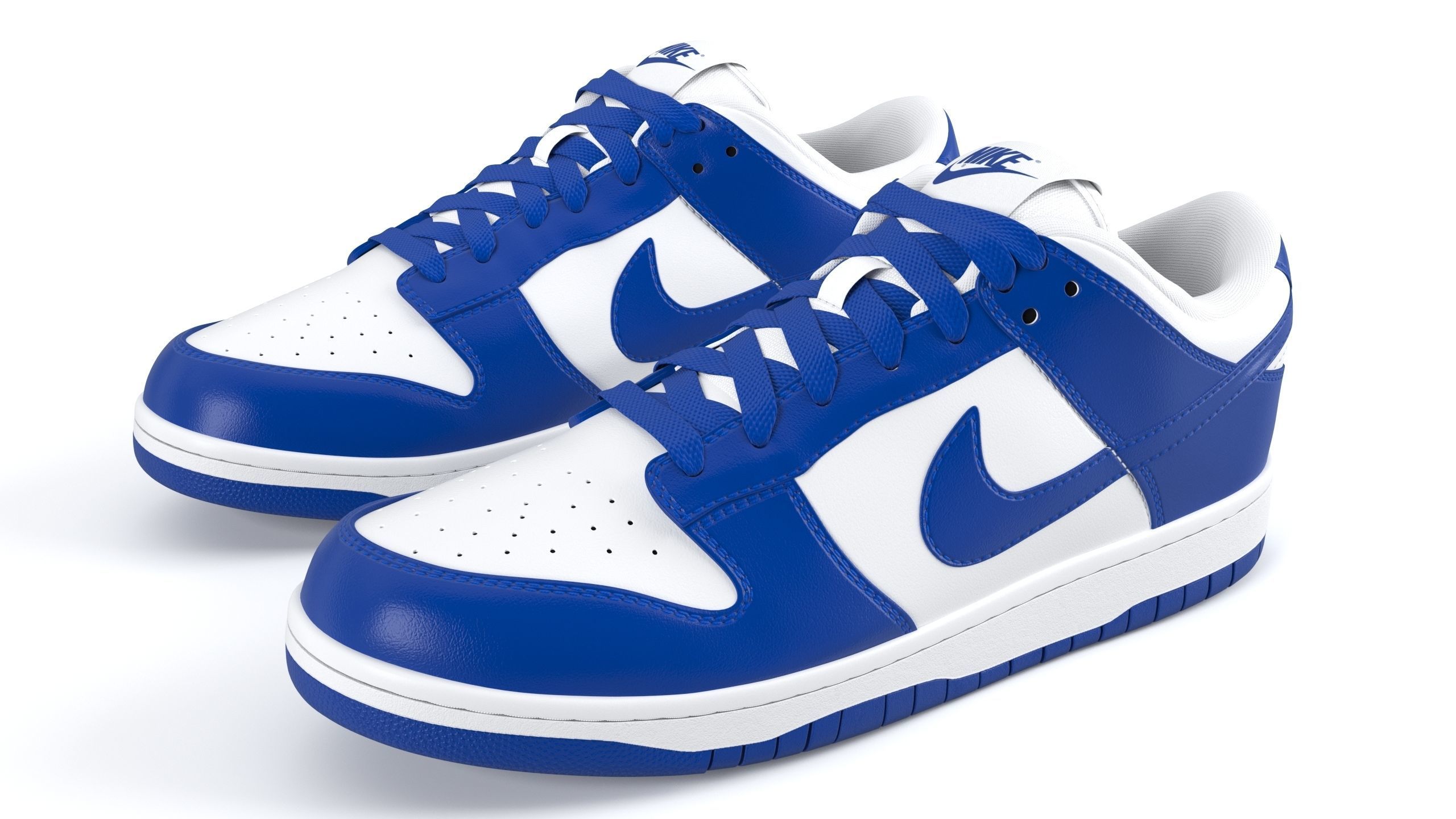 Nike Dunk Low varsity royal PBR Low-poly 3D model_5