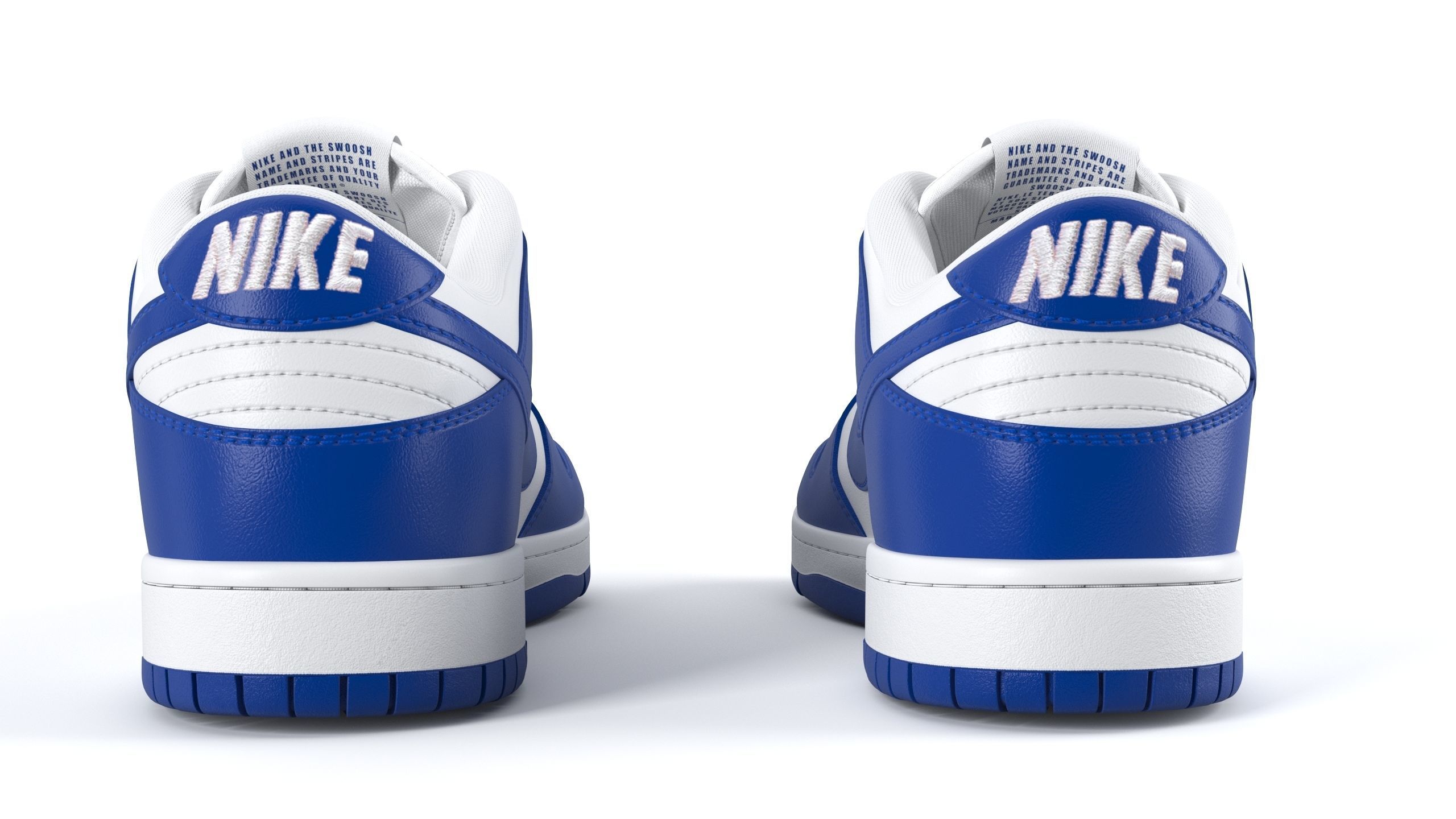 Nike Dunk Low varsity royal PBR Low-poly 3D model_6