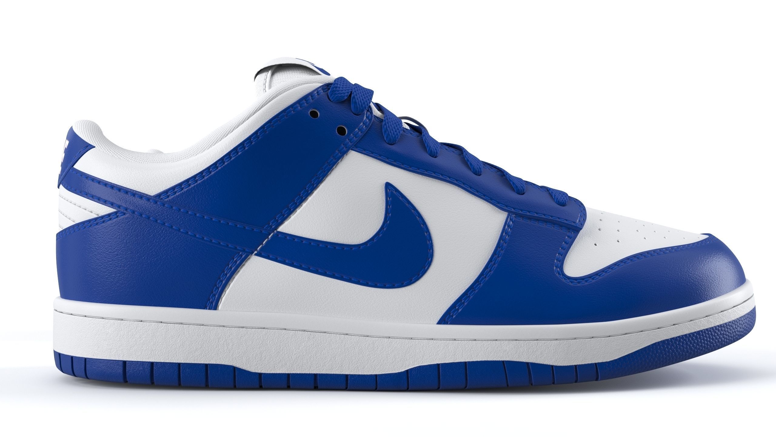 Nike Dunk Low varsity royal PBR Low-poly 3D model_2