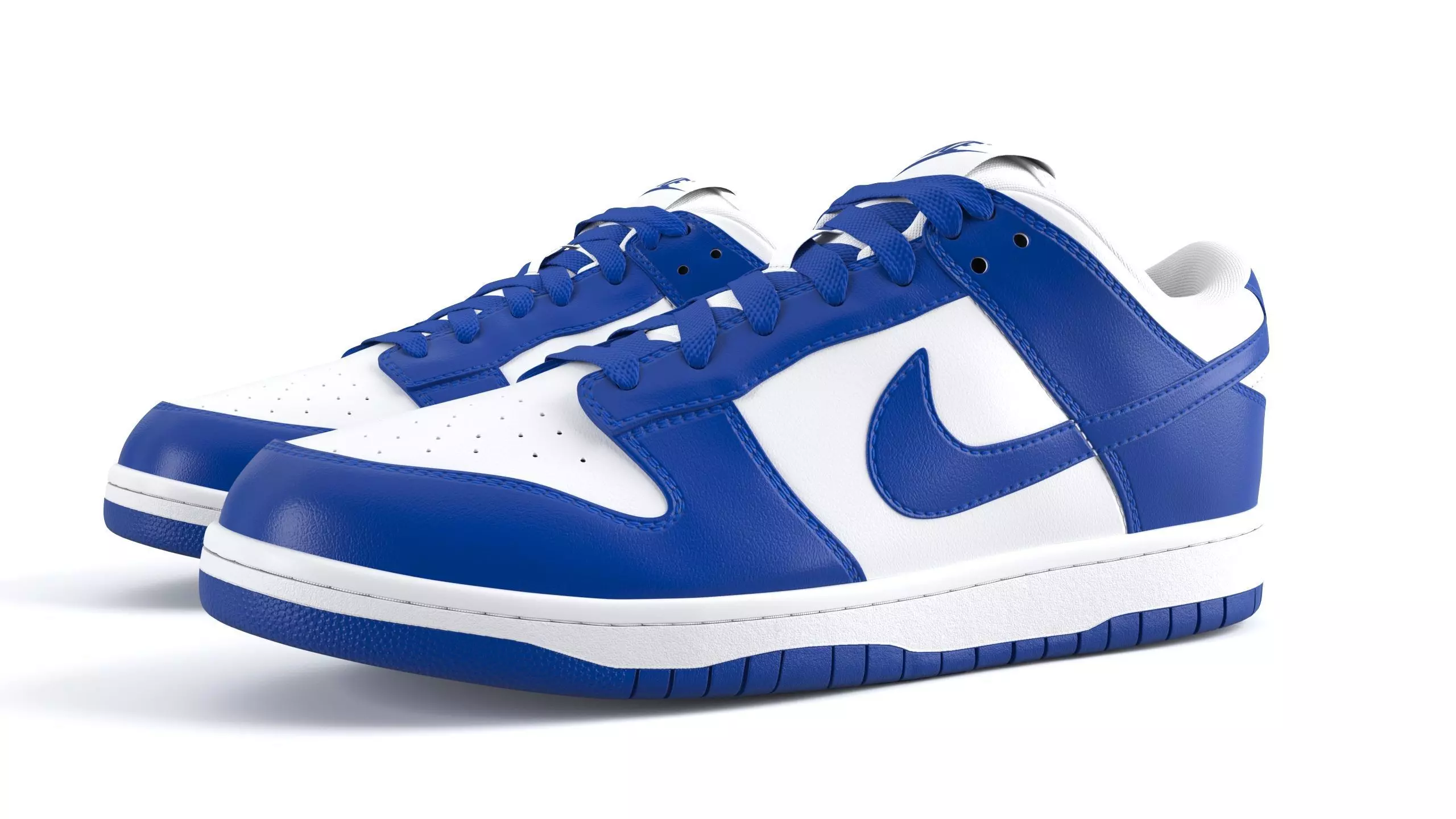 Nike Dunk Low varsity royal PBR Low-poly 3D model_0