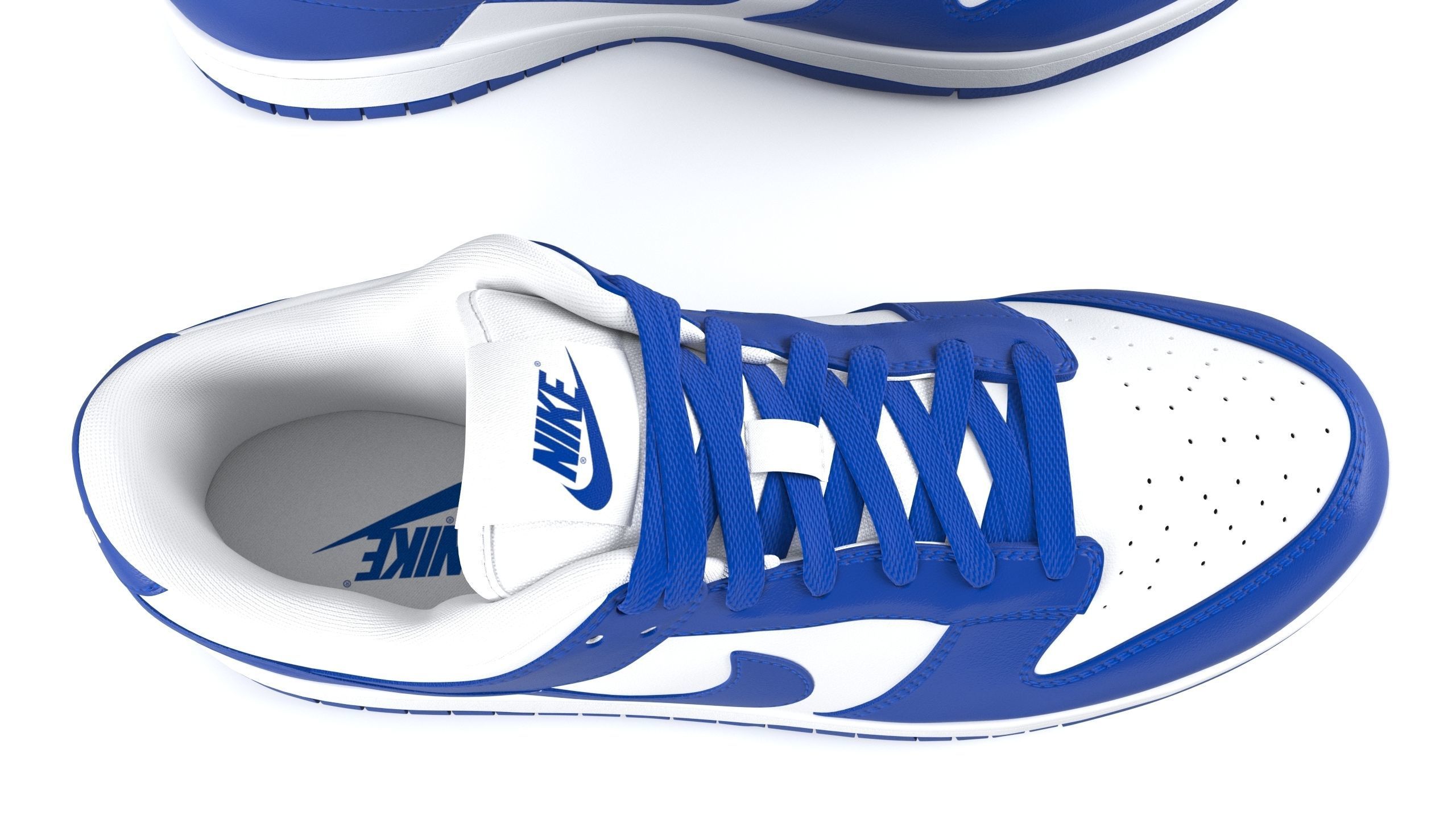 Nike Dunk Low varsity royal PBR Low-poly 3D model_4