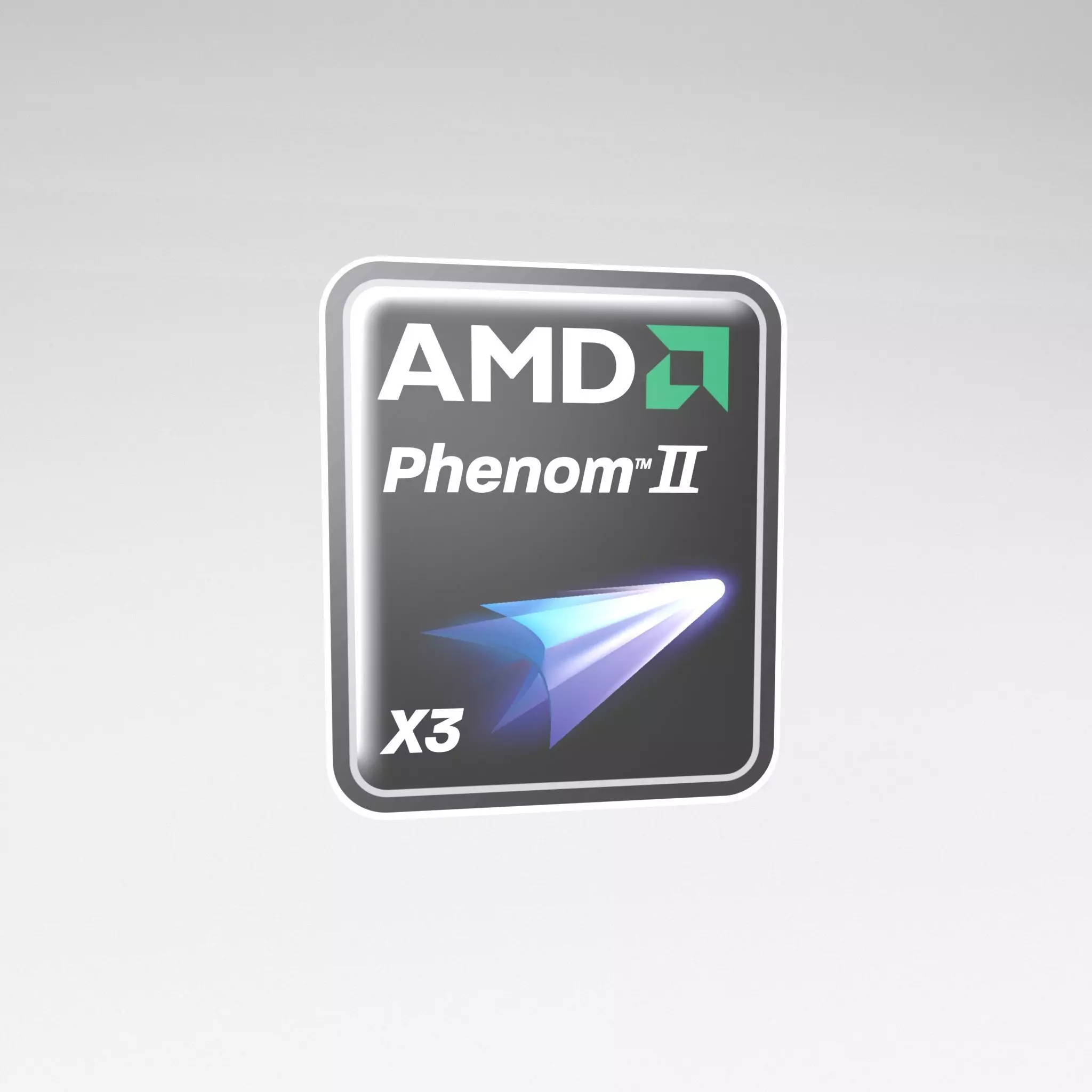 AMD Phenom 2 X3 Tag v1 001 Low-poly 3D model